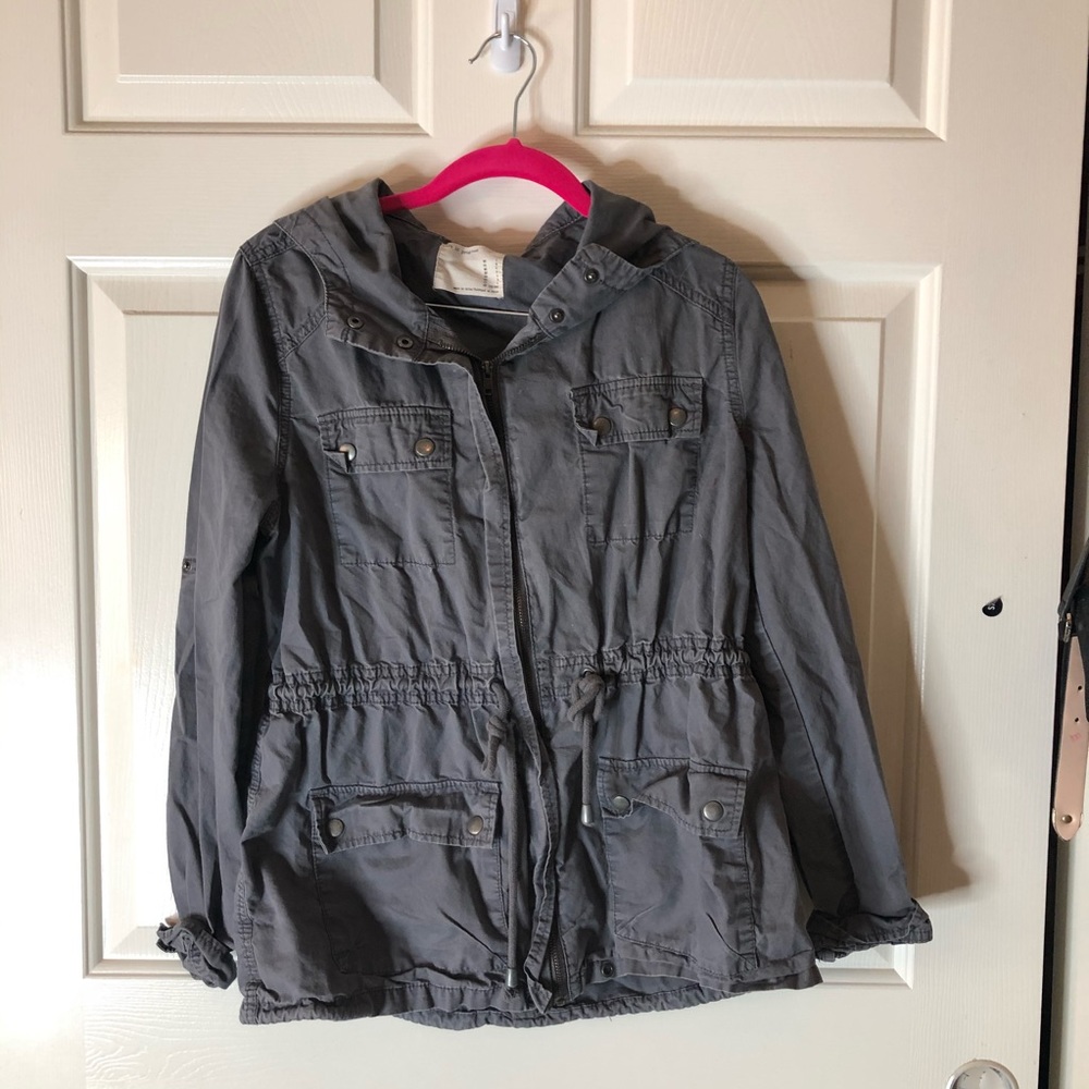 Gray utility jacket